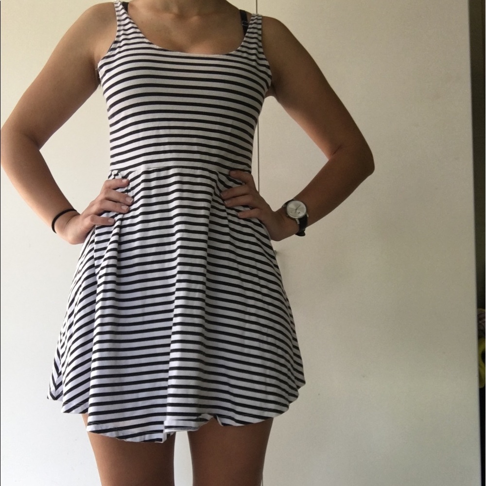 White Striped Victoria Secret's PINK Sundress