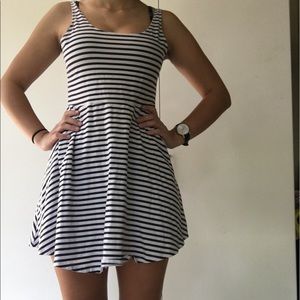White Striped Victoria Secret's PINK Sundress