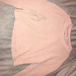 long sleeve crop top