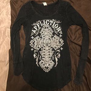 Affliction long sleeve shirt