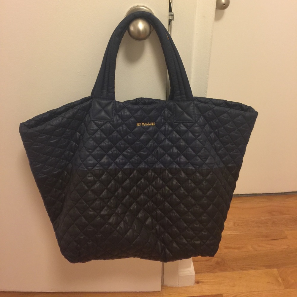 MZ Wallace Large Navy and Black Tote