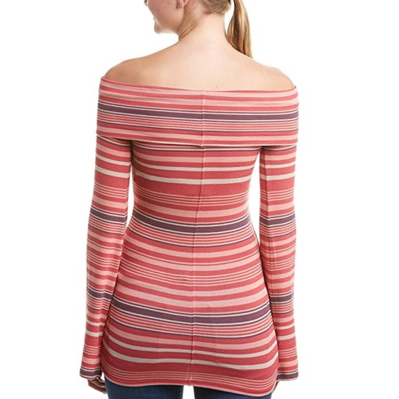 Free People Pink Multi Striped Long Sleeve Knit - Picture 8 of 8