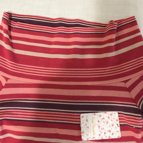 Free People Pink Multi Striped Long Sleeve Knit - Picture 2 of 8