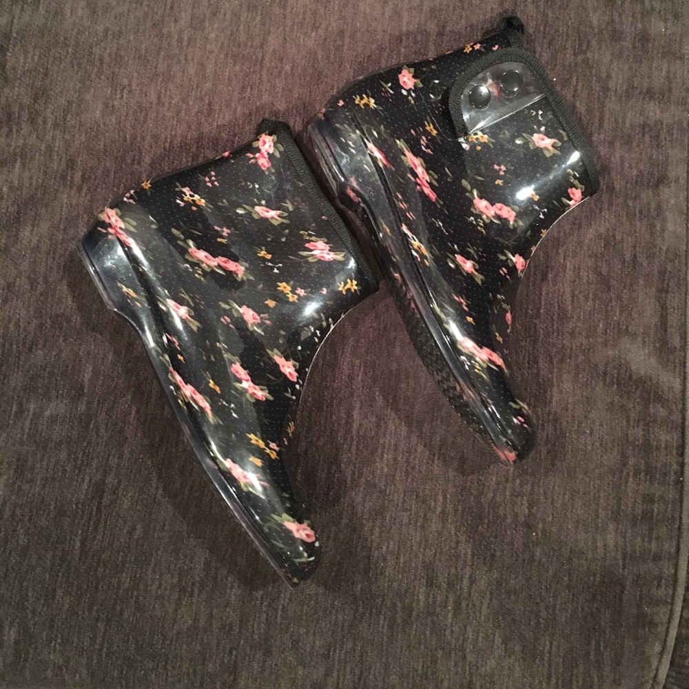 Flower Rain booties (rain boots)