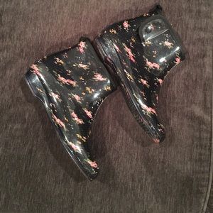 Flower Rain booties (rain boots)
