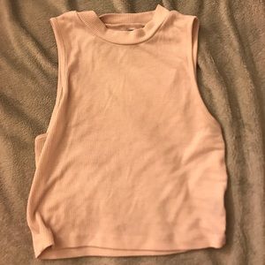 light pink cropped tank