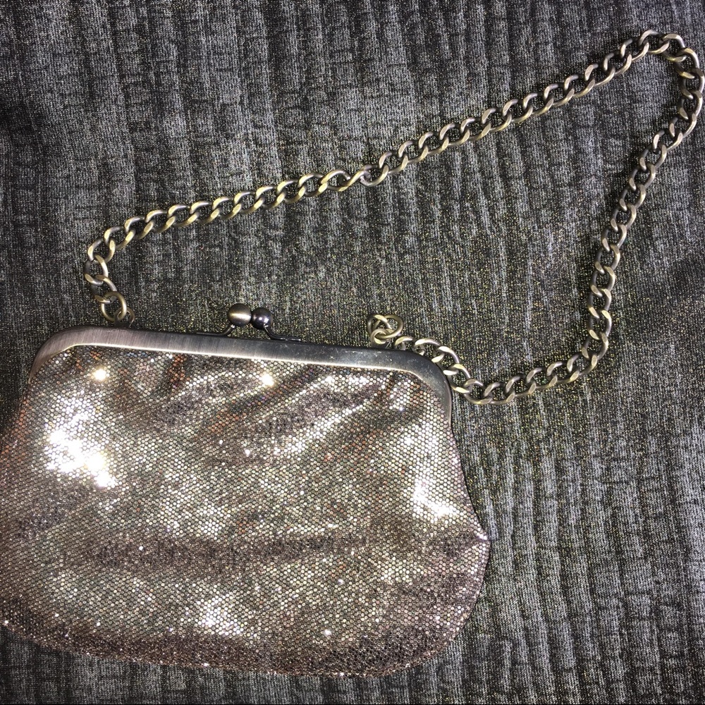 Express evening gold shoulder or clutch bag