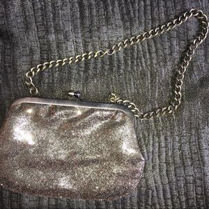 Express evening gold shoulder or clutch bag