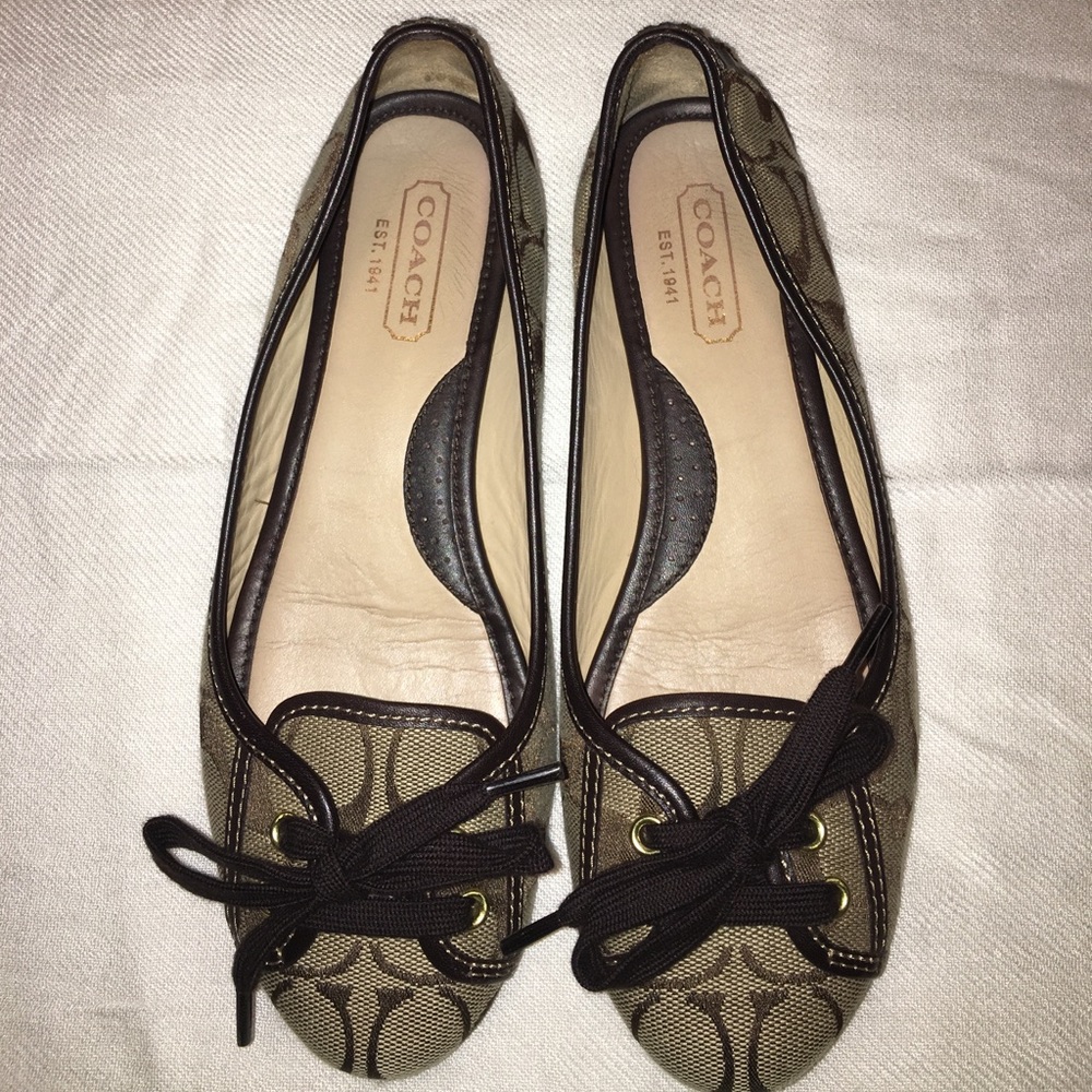 Authentic Coach Ballet Flats Size 5 1/2