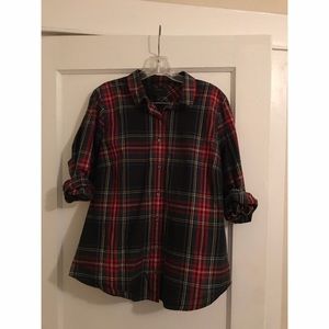 J. Crew Perfect Shirt In Stewart Plaid