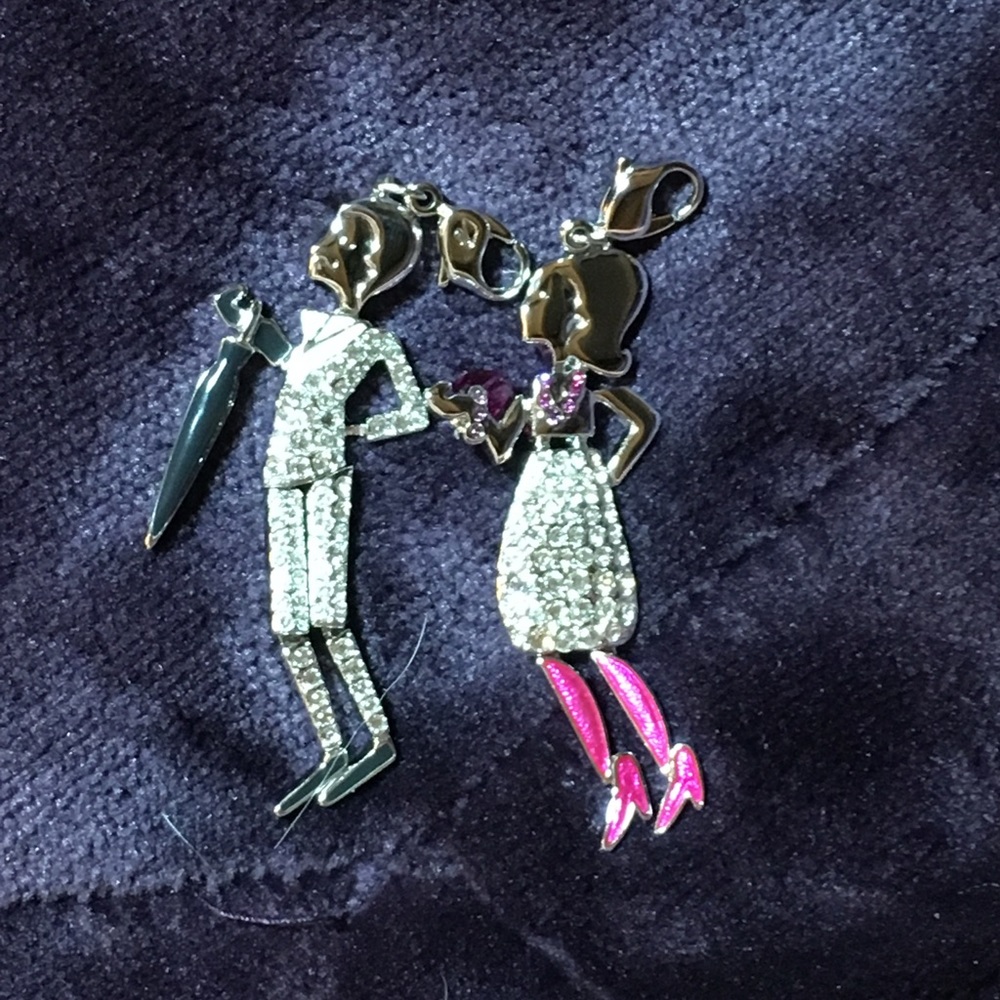 Set of 2 Swarovski charms