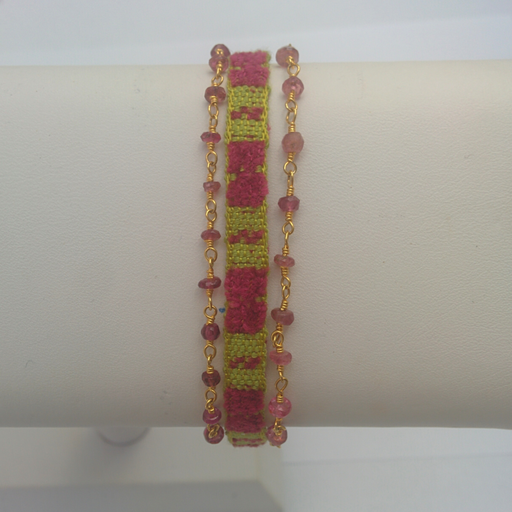 Semiprecious Stone Chain Bracelet