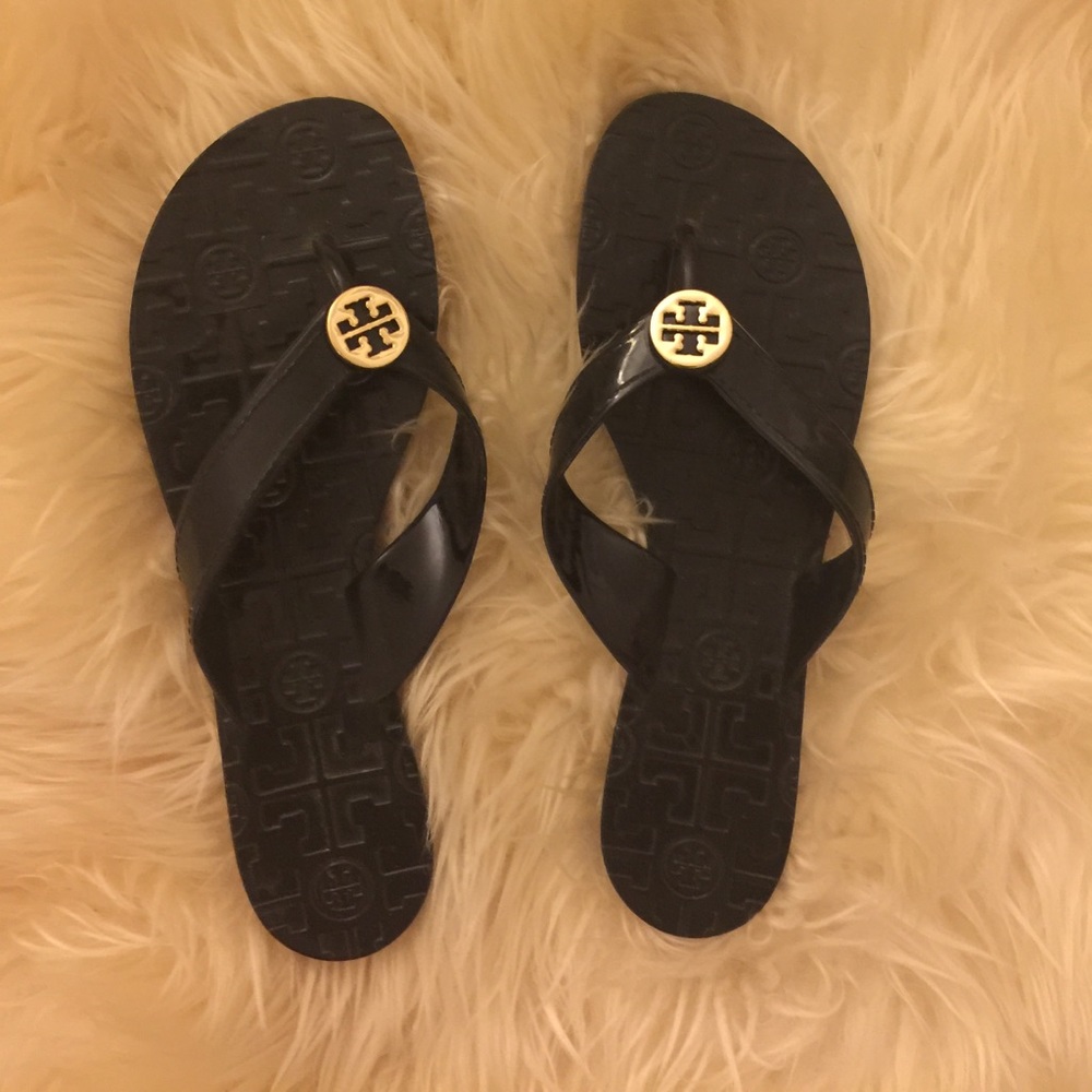 Tory Burch Black Flip Flops