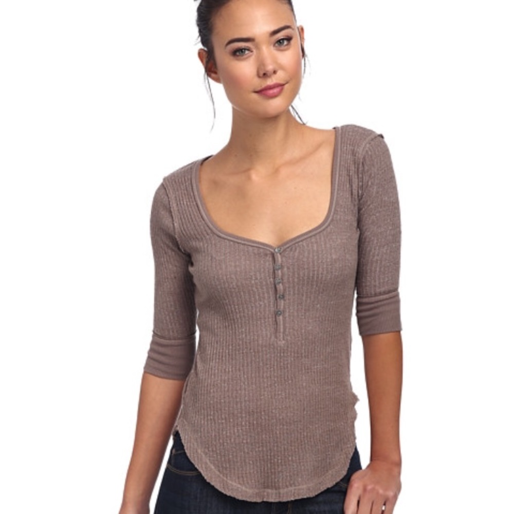 Free people sweetheart Henley