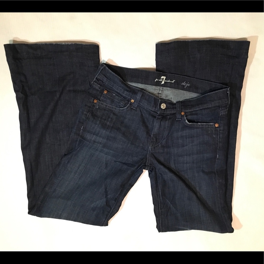 7 for all mankind—Dojo Wide Leg Jeans, size 27