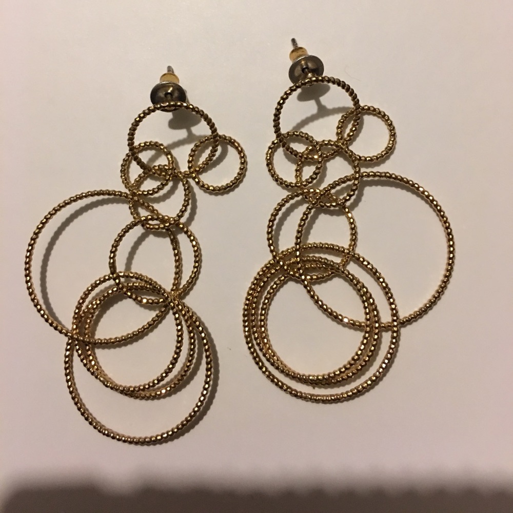 NWOT Gold Looped Earrings