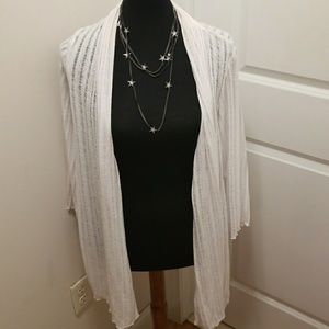 White cardigan