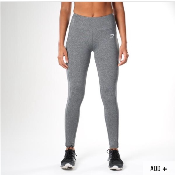 Pants - Gymshark Dry Sculpture Leggings - Charcoal Marl