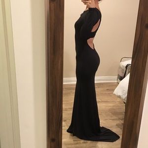 Black evening gown