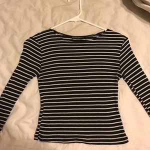 3/4 Sleeved Striped Brandy Melville Top