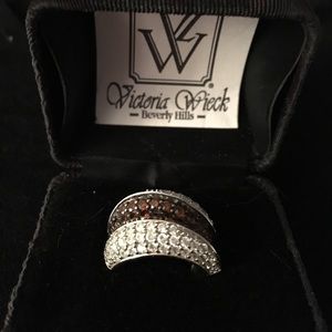 Victoria Wieck Absolute Choc & White Eternity Ring