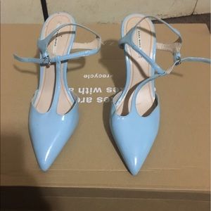 Baby blue heels