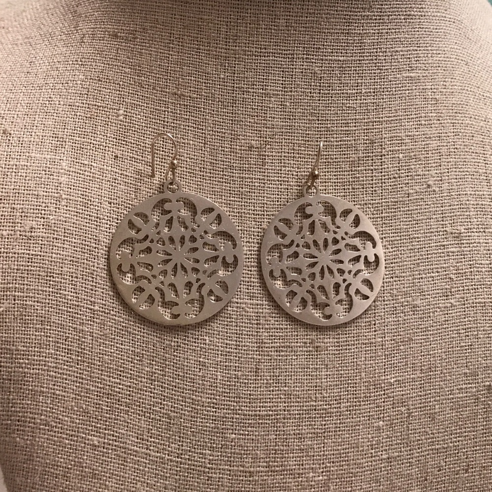 Silver earrings