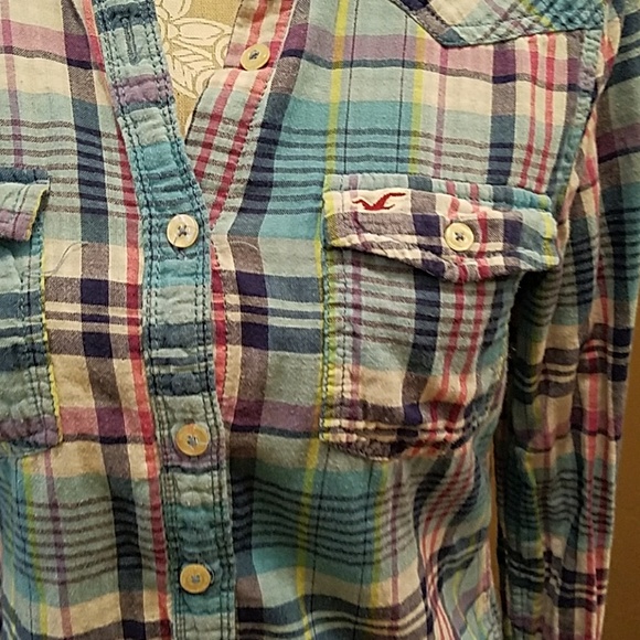 Hollister plaid button down shirt - Picture 2 of 2