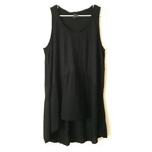 Anthropologie Mixed Fabric Tunic Tank Tee, size XL