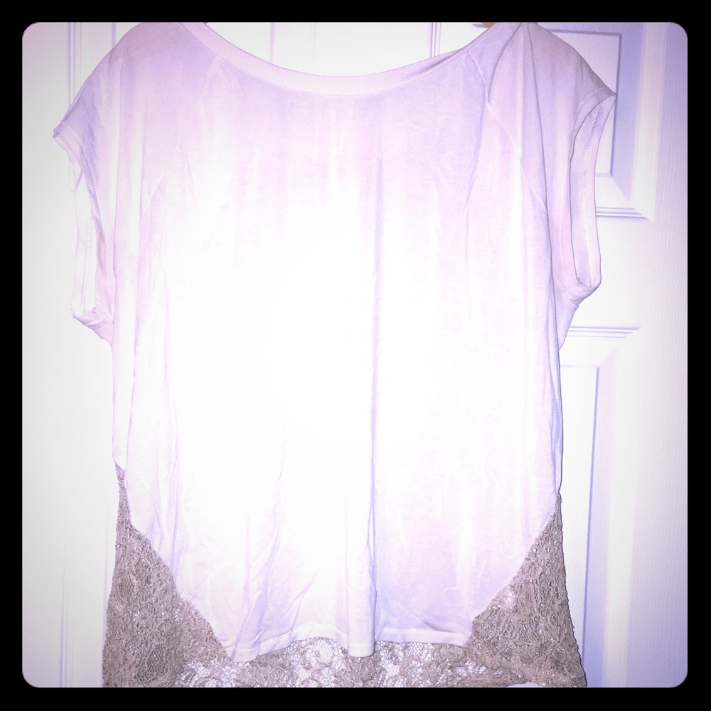 Rachel Roy Lace Back Tee