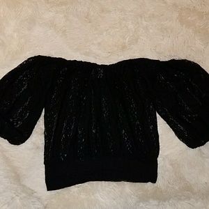 Lace off the shoulder top