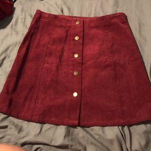 Corduroy mini skirt!