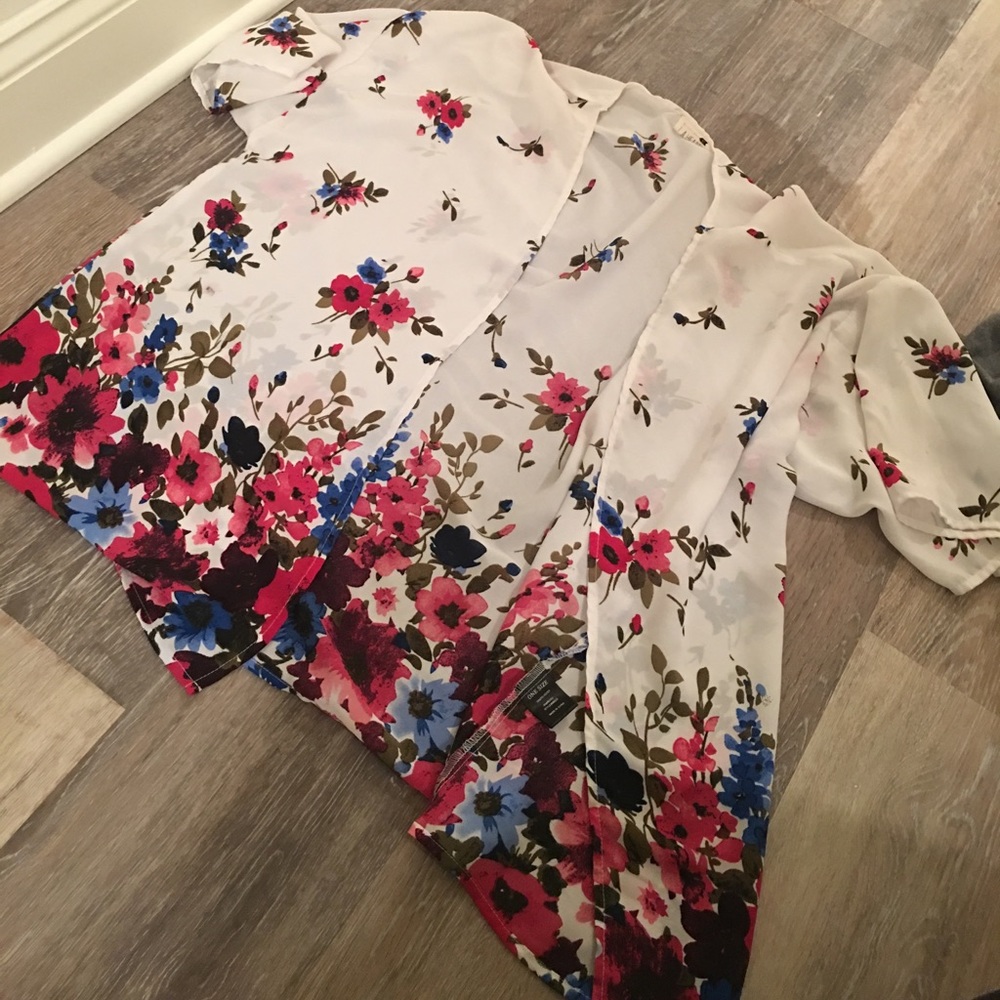 PAC sun/LA hearts chiffon cardigan-ONE SIZE