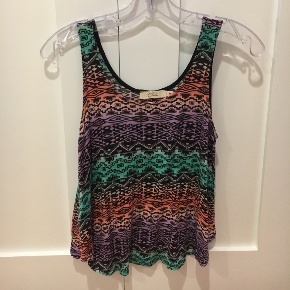 Tribal Print Tank Top (XS)
