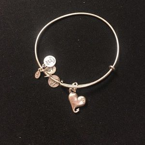 Alex and Ani Bracelet with Heart Charm