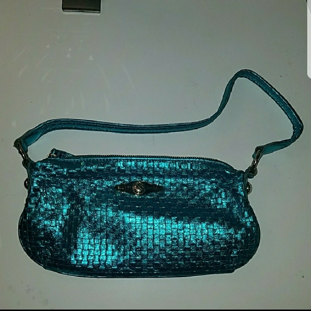 Stunning electric Blue Elliott Lucca Leather purse