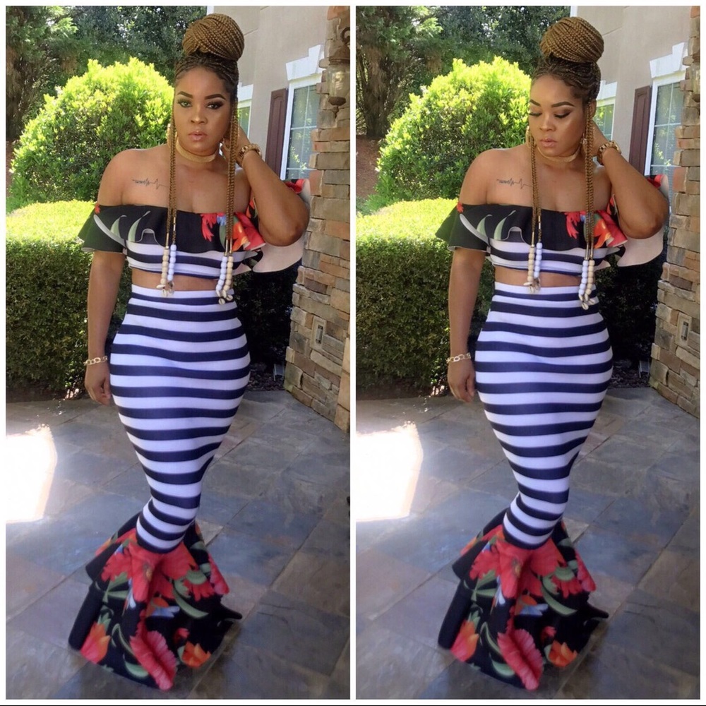 Crop Maxi Set