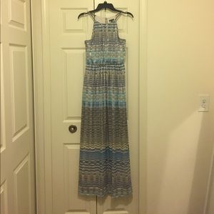 Lily Rose metallic maxi dress sz Small