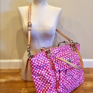 Coach small CC pink tote bag