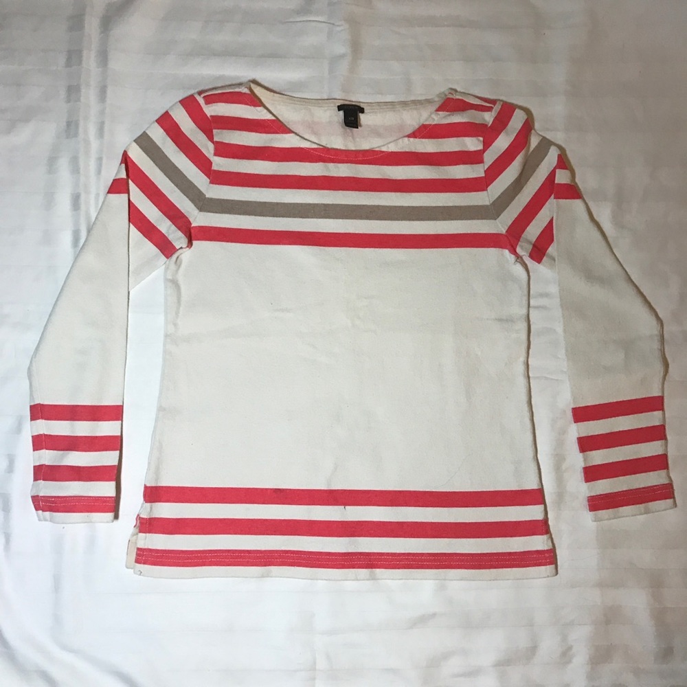 J Crew striped long sleeve tee