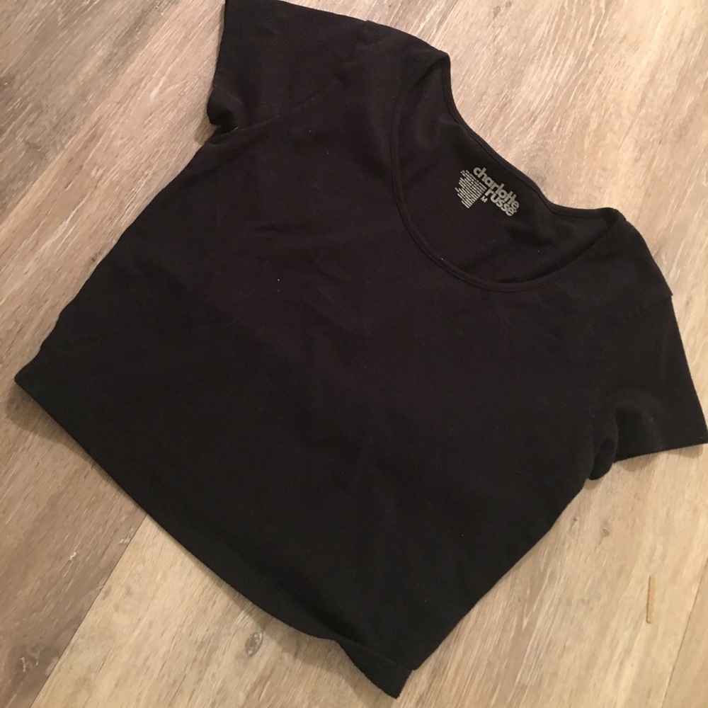 Charlotte Russe size medium black crop top