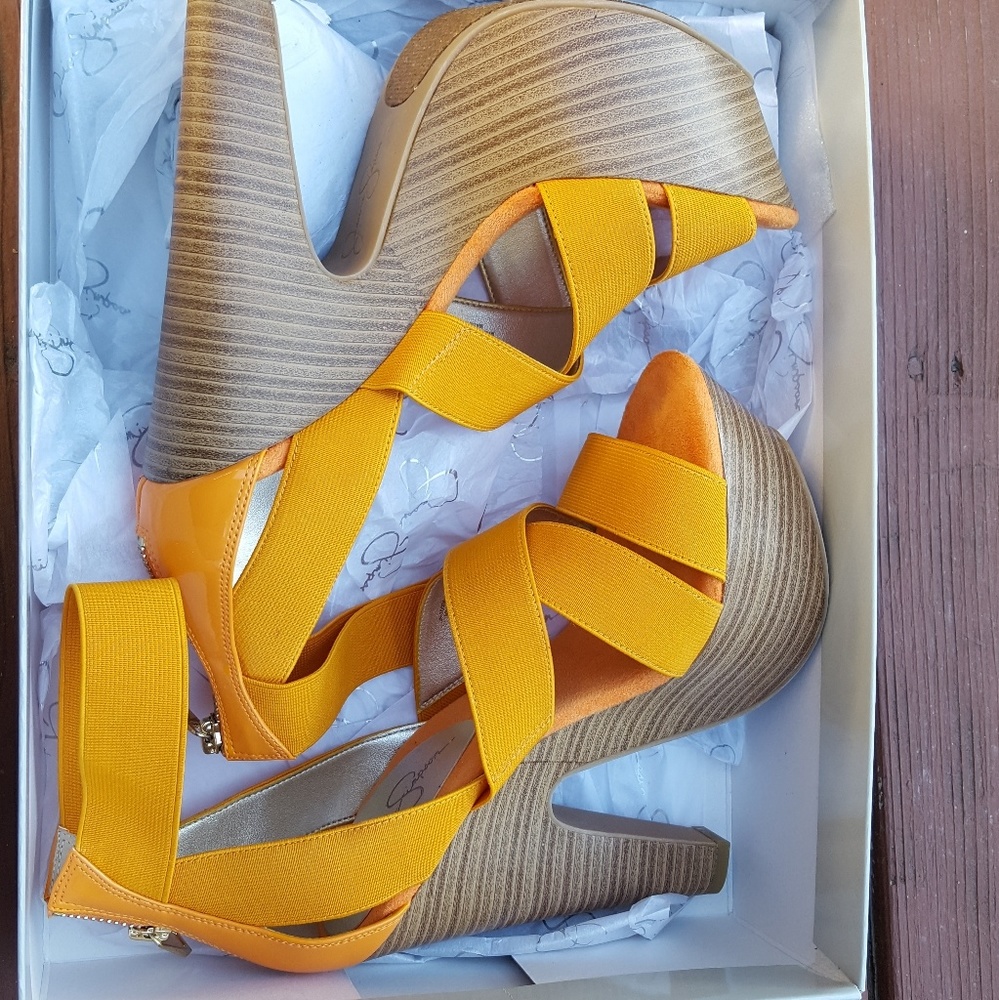 Tangerine Jessica Simpson Heels