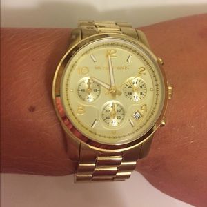 Gold Michel Kors watch