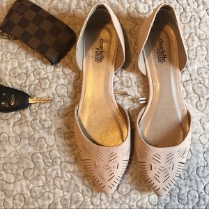 Nude Pointy Toe Flats