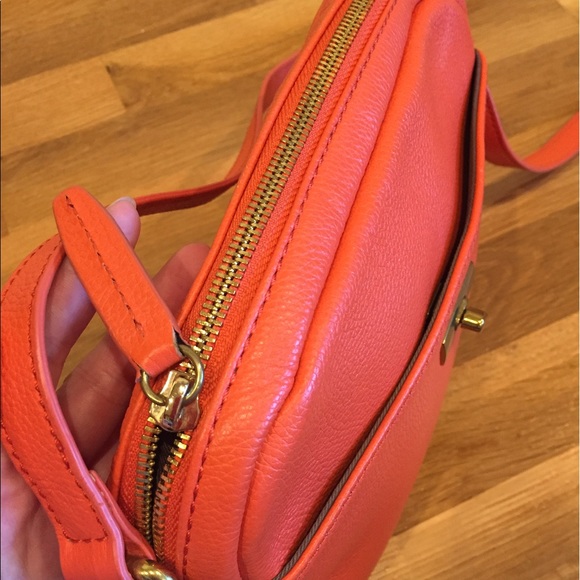 J. Crew Bags Jcrew Orange Crossbody Purse Poshmark
