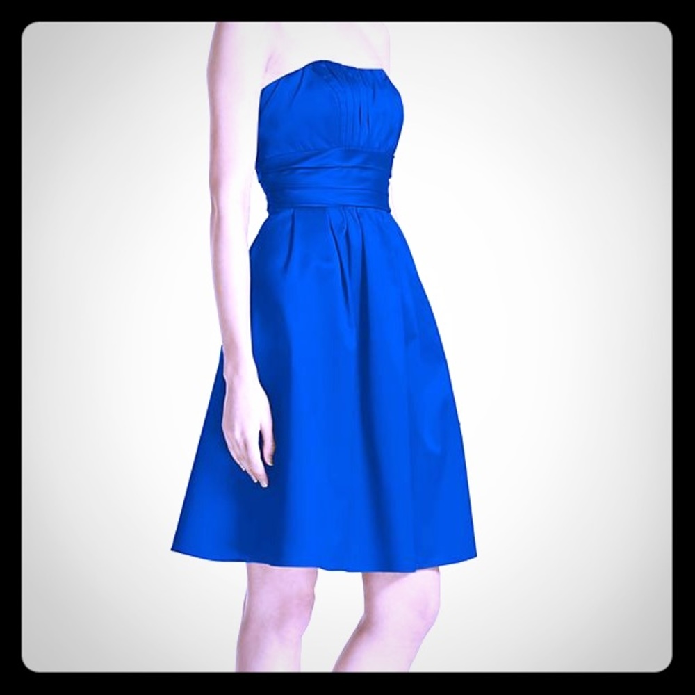 Davids Bridal strapless dress