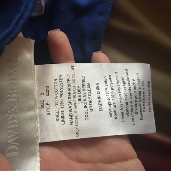 Davids Bridal strapless dress - Picture 5 of 6