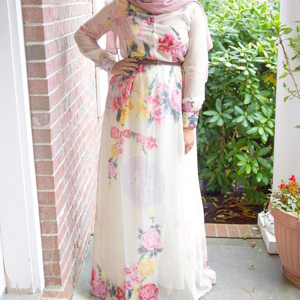 Floral dress long sleeve