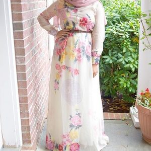 Floral dress long sleeve