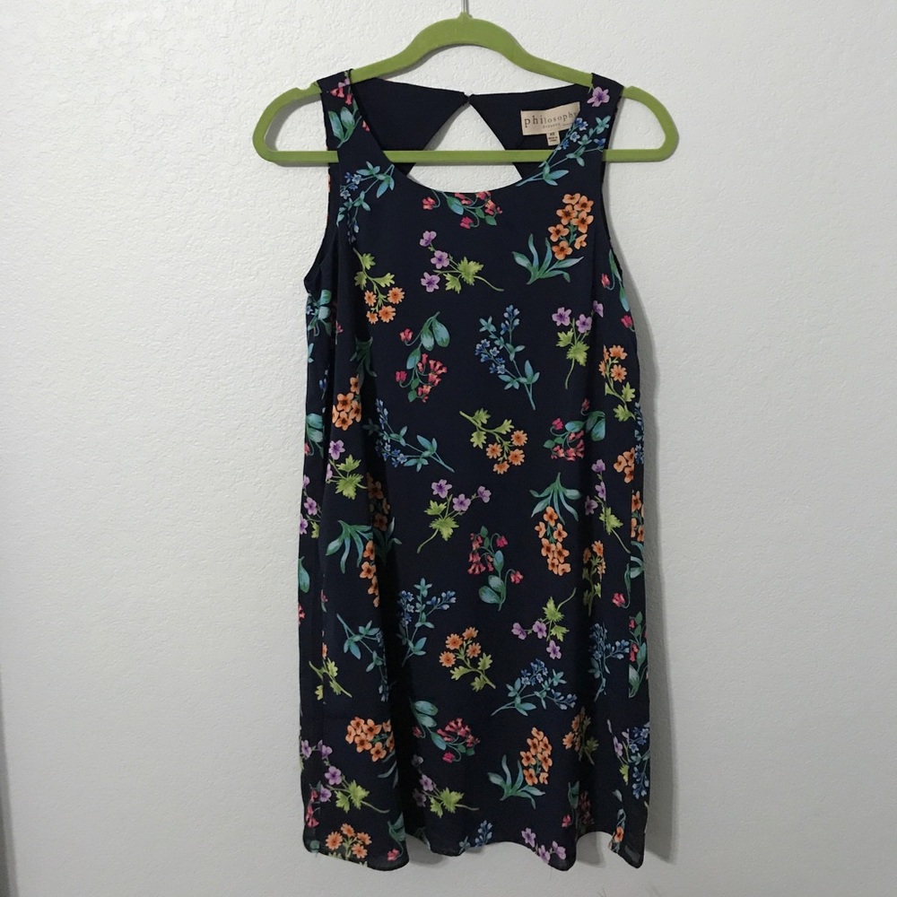 *donating 9/14* NWT blue floral dress - Picture 1 of 4